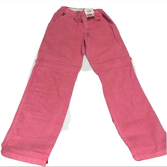 Crazy Shirts new PANTS CRANBERRY DYED Cotton Hawaii Island UNISEX 34”LONG 50 SPF - Picture 1 of 14